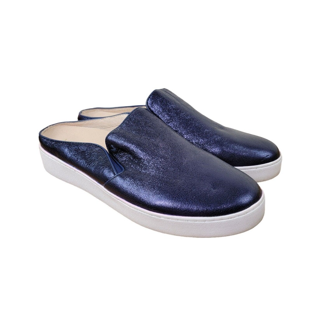 Vionic Metallic Navy Slip-On Mule Sneakers